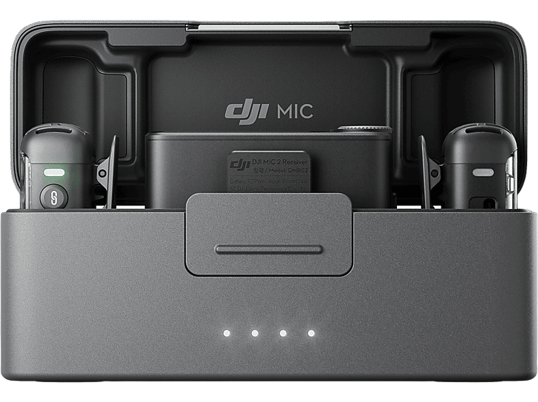 DJI Microphone 2TX + 1RX + Boîtier de chargement Noir (CP.RN.00000324.01)