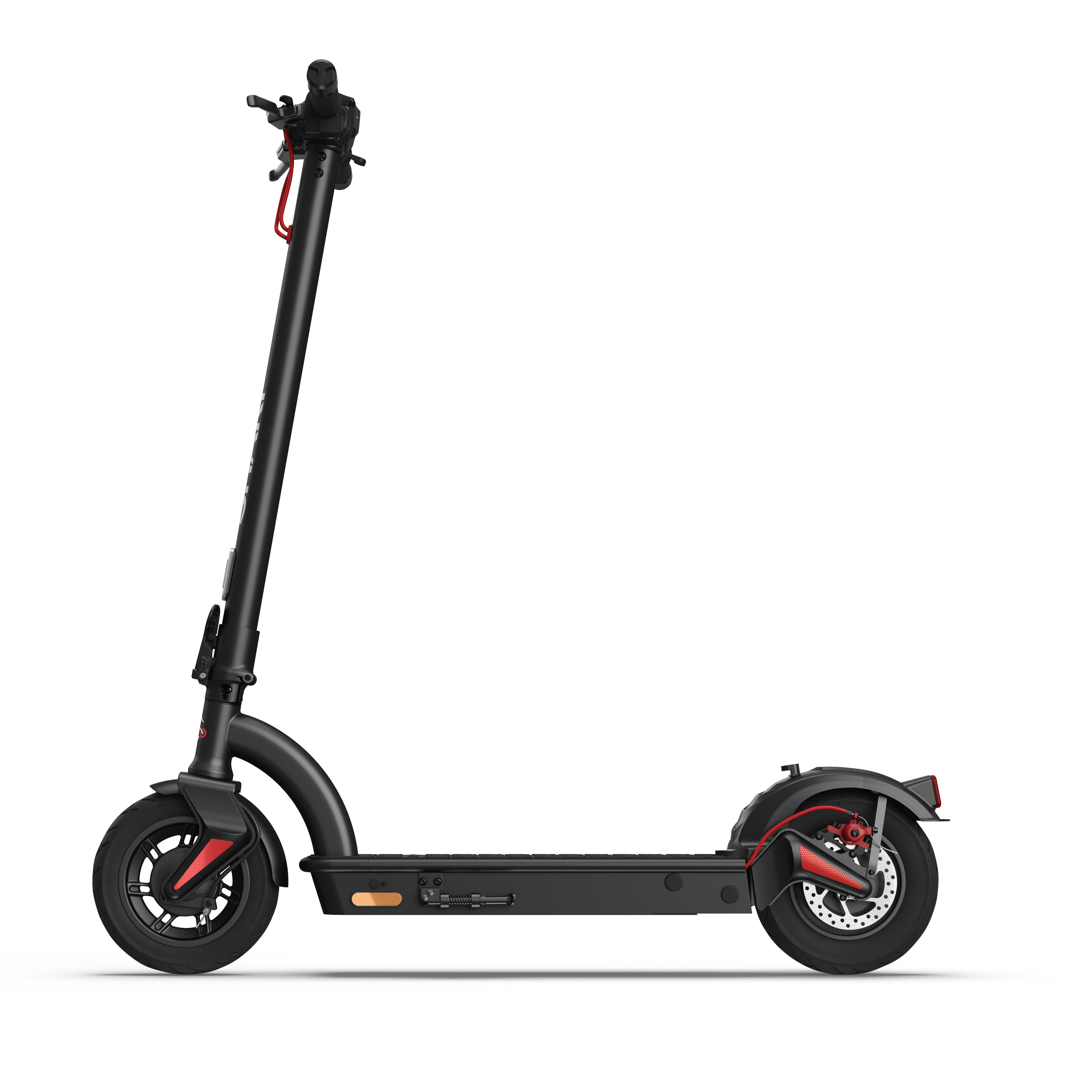 SHARP EM-KS4AEU-B E-Scooter mit eingebautem Display und Steuerung per App, Black