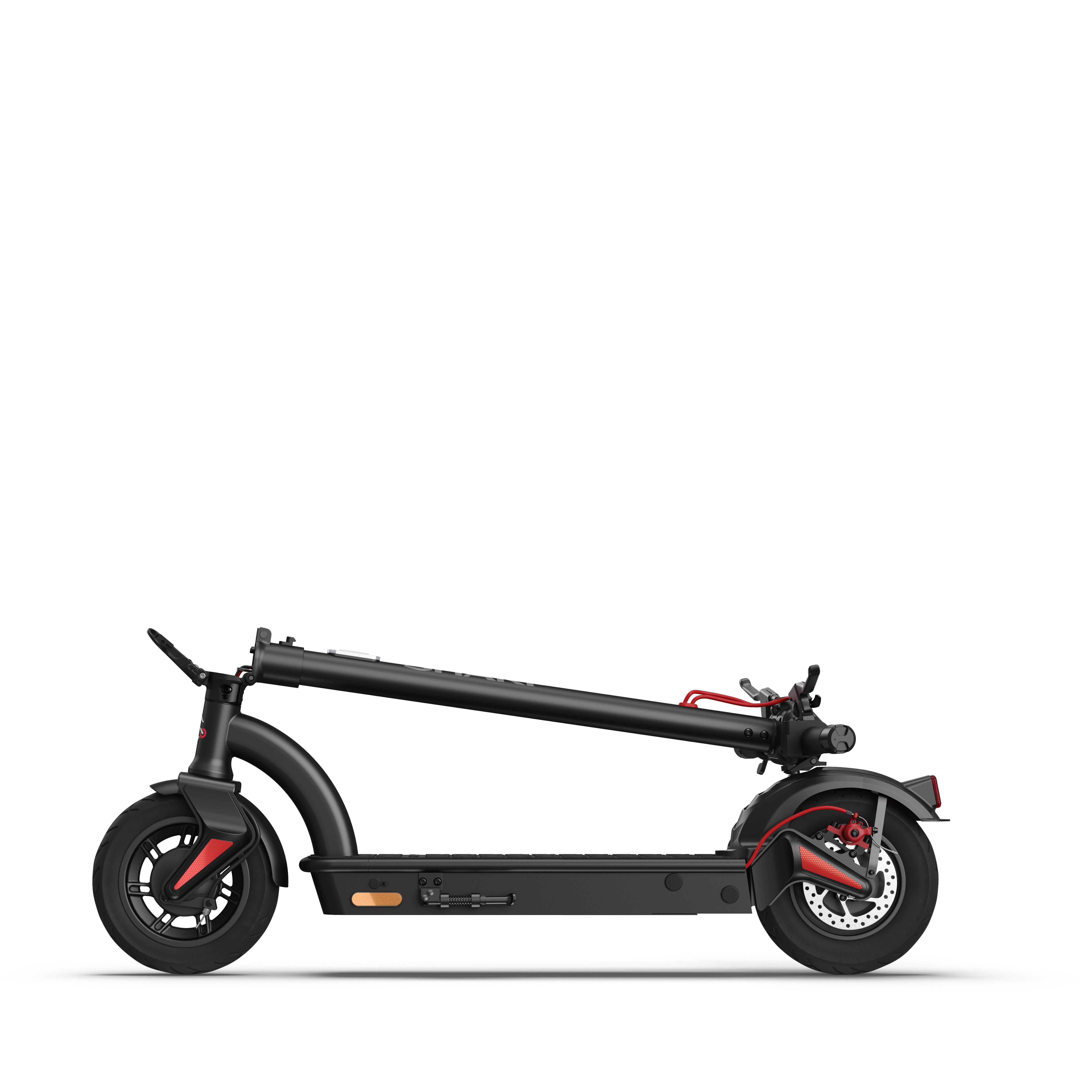 SHARP EM-KS4AEU-B E-Scooter mit eingebautem Display und Steuerung per App, Black