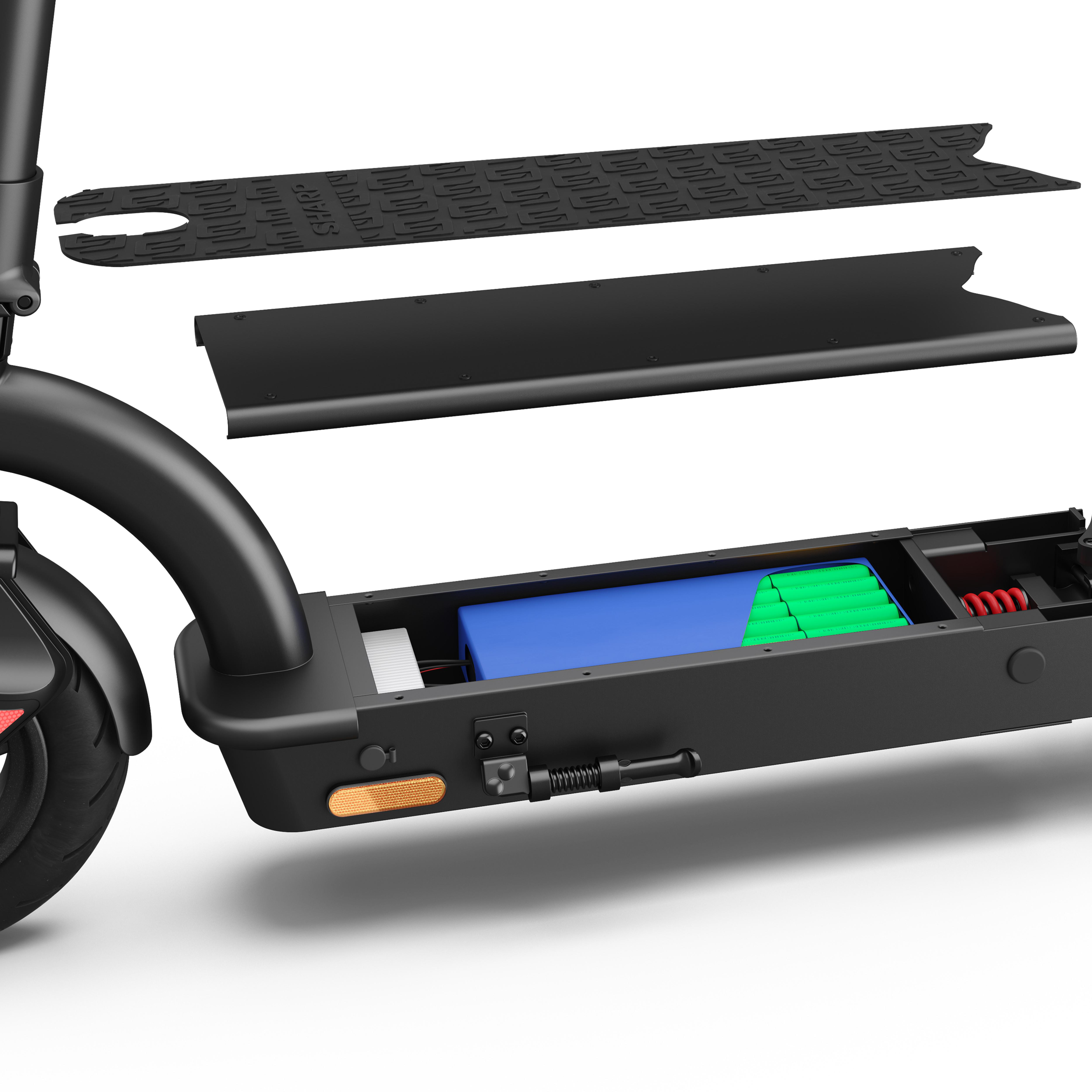 SHARP EM-KS4AEU-B E-Scooter mit eingebautem Display und Steuerung per App, Black