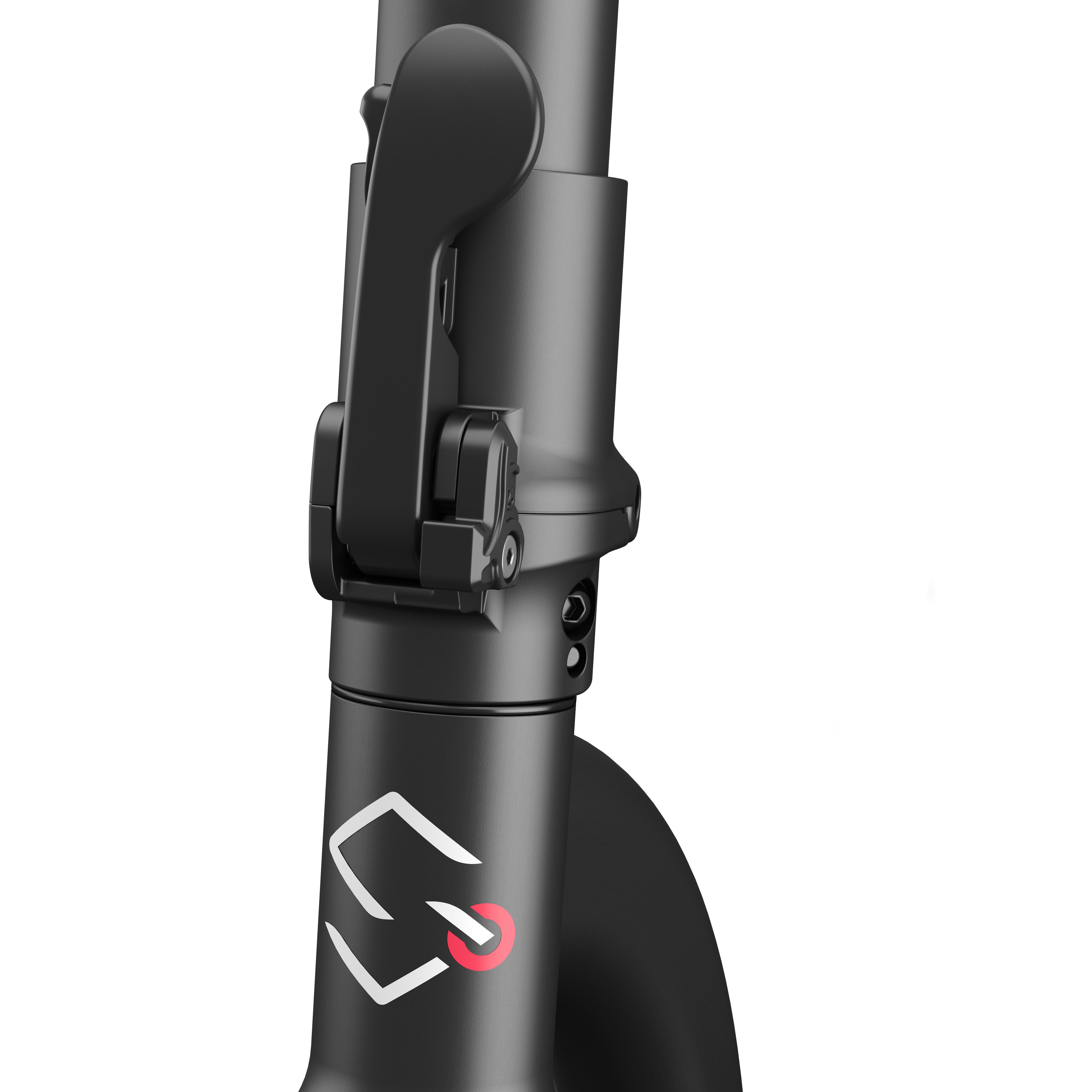 SHARP EM-KS4AEU-B E-Scooter mit eingebautem Display und Steuerung per App, Black