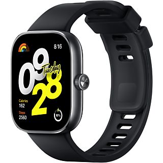 Smartwatch - Xiaomi Redmi Watch 4, Bluetooth, Hasta 20 días, Multideporte, Negro obsidiana