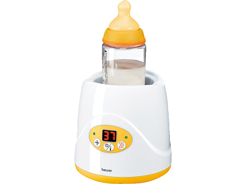 BEURER 954.02 BY 52 Flaschenwärmer Weiß/Gelb | Babykostwärmer & Zubereitung