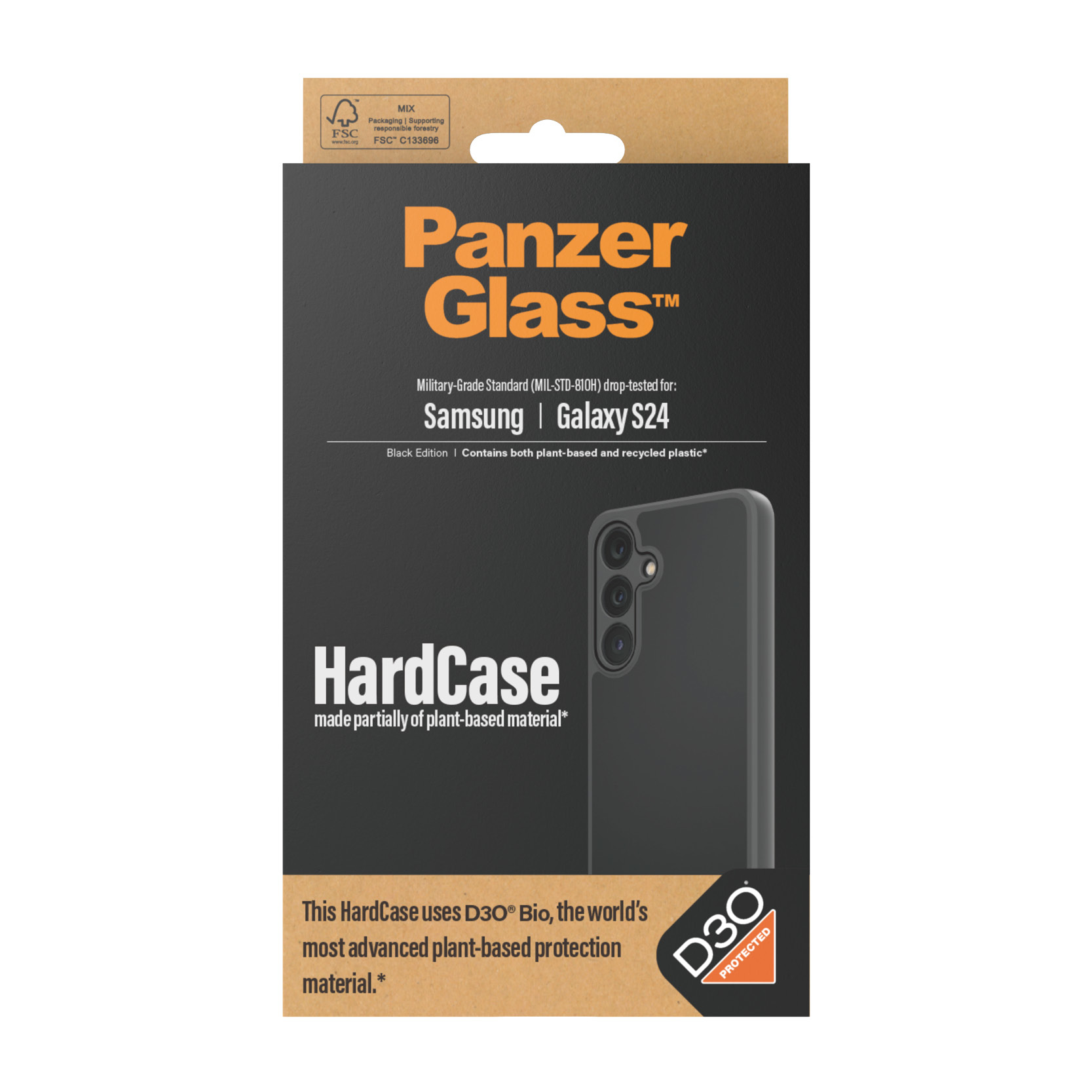 PANZERGLASS Cover HardCase D3O Samsung Galaxy S24 Noir (PZ-1216)
