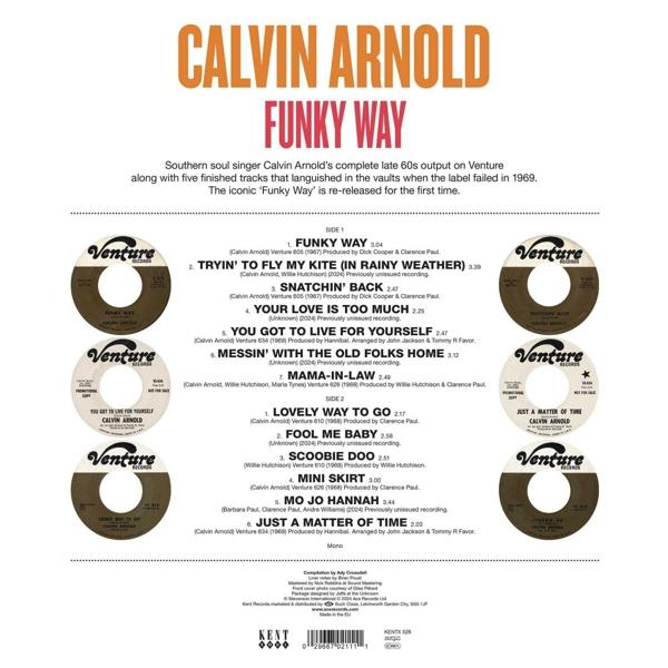 Arnold 1967-1969 Funky LP (Vinyl) - Recordings Venture Calvin - (Black Way -