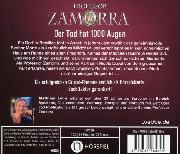 Professor Zamorra - Der Tod hat 1000 Augen - Folge 3  - (CD)