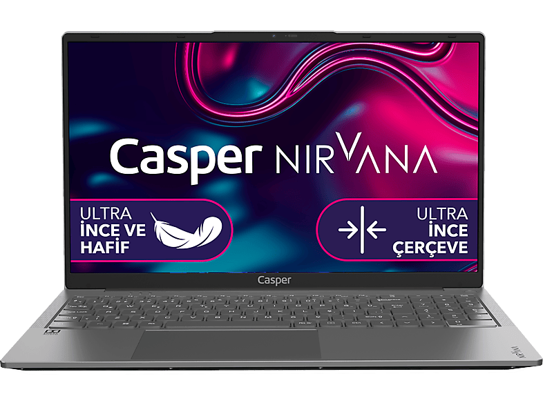 CASPER X600.1215-8P00T-G-F/ Core i3 1215U/ 8 GB Ram/ 250 GB SSD/ 15.6"/ W11 Laptop Metalik Gri