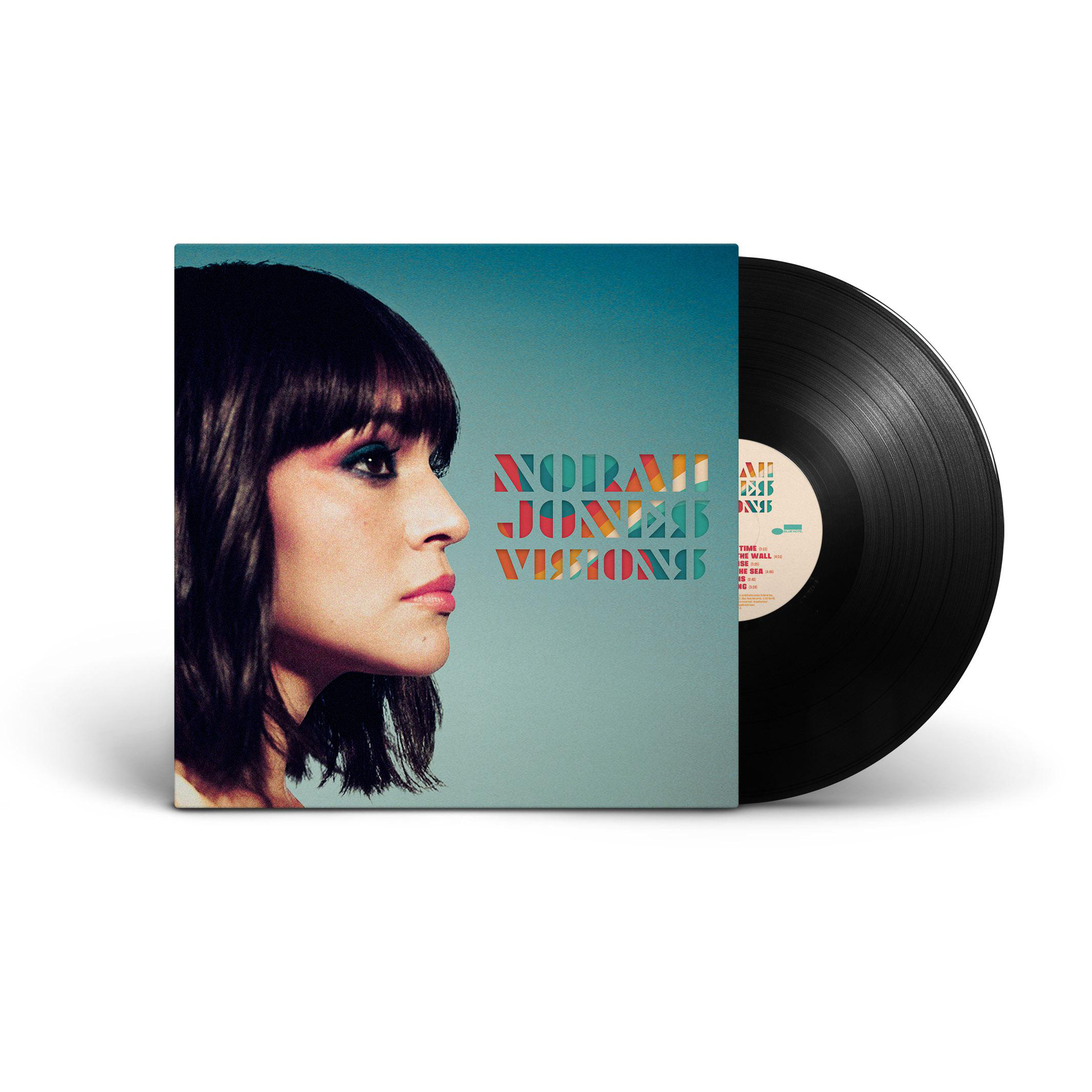 Norah Jones Albumcover. Das Album heißt Visions, mit Seitenprofil einer Frau.