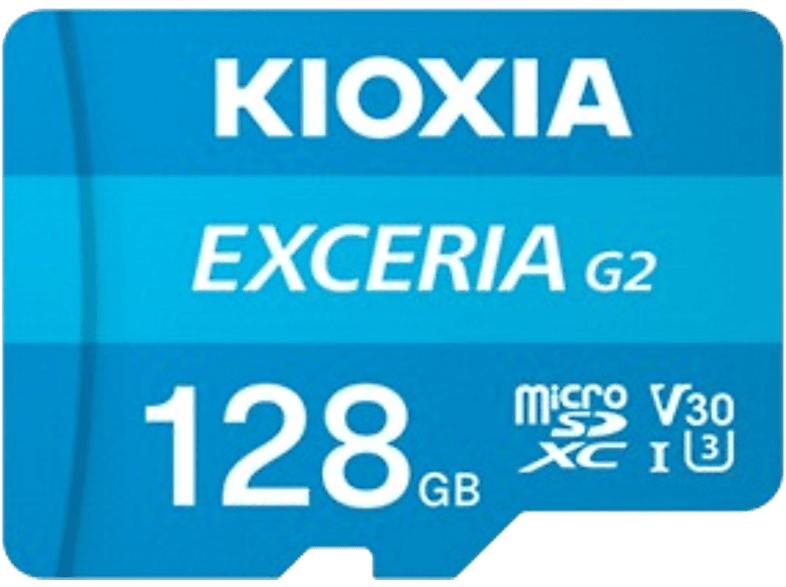 KIOXIA 128 GB Exceriag2 Micro SDXC V30 4K 100/50 MicroSD Kart
