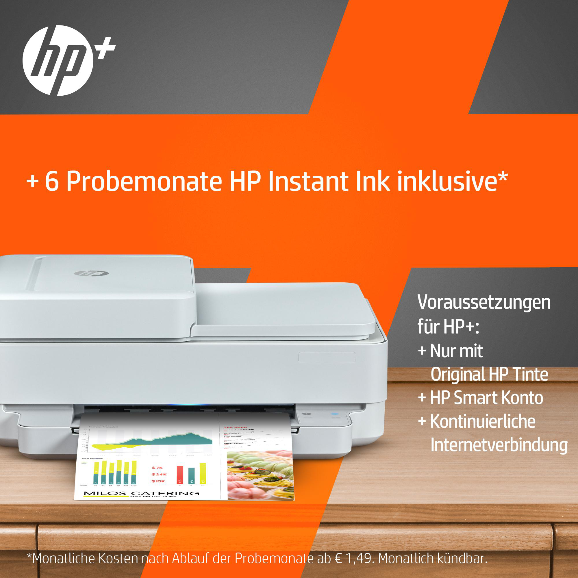 HP ENVY 6432e (Instant Ink) Thermal Inkjet WLAN Multifunktionsdrucker