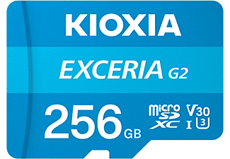 KIOXIA 256GB Exceriaag2 Micro SDXC U1 V30 4K 100/50 MicroSD Kart