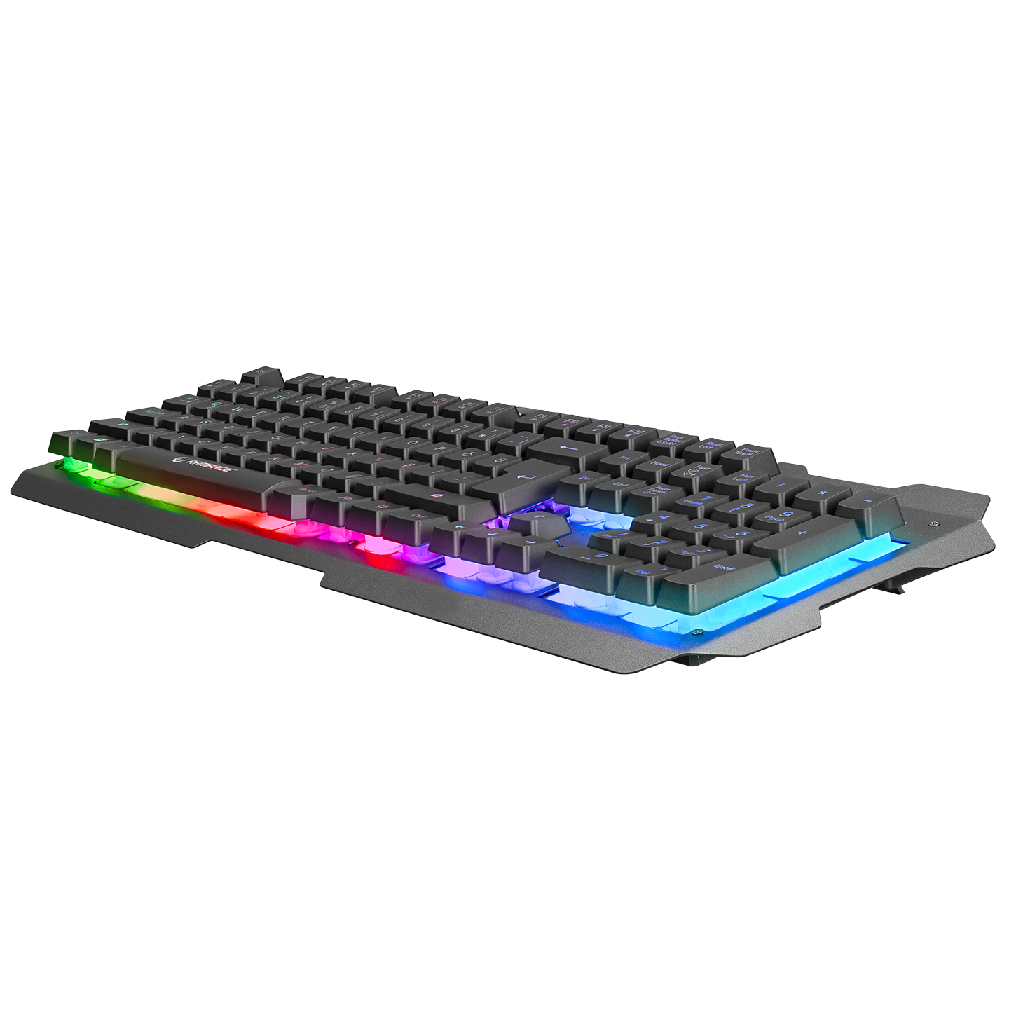 RAMPAGE KB-R57 X-Jammer Gökkuşağı Aydınlatmalı USB Tam Türkçe Gaming Oyuncu Klavyesi Siyah