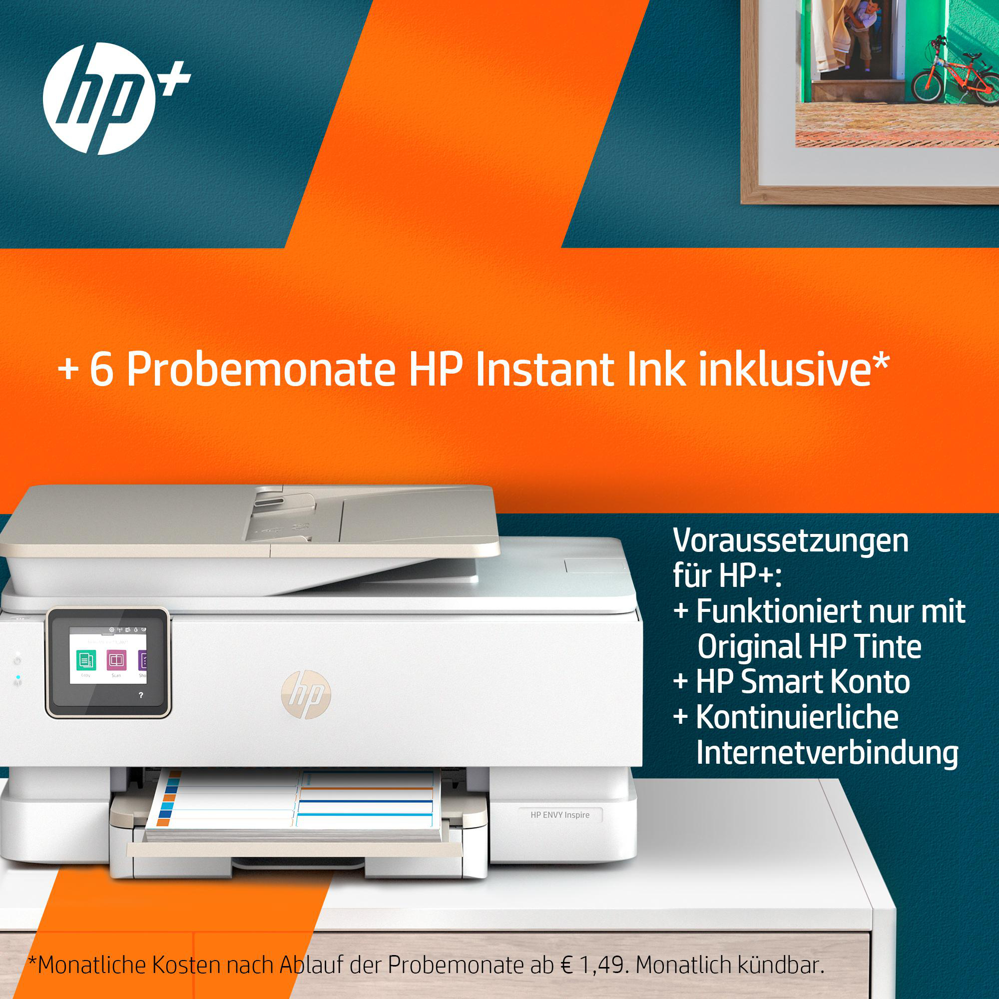 7924e (Instant WLAN Inkjet HP Ink) Inspire Multifunktionsdrucker Thermal ENVY