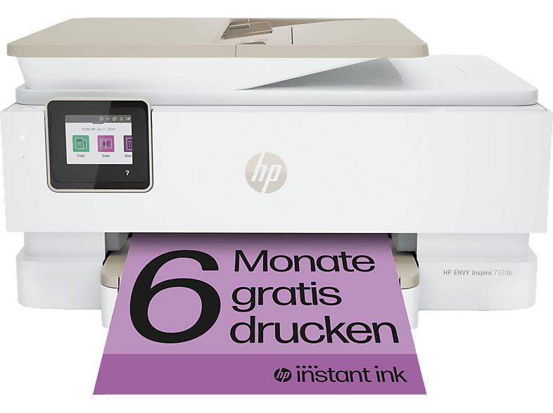 HP ENVY Inspire 7924e (Instant Ink) Thermal Inkjet Multifunktionsdrucker WLAN | Multifunktionsdrucker