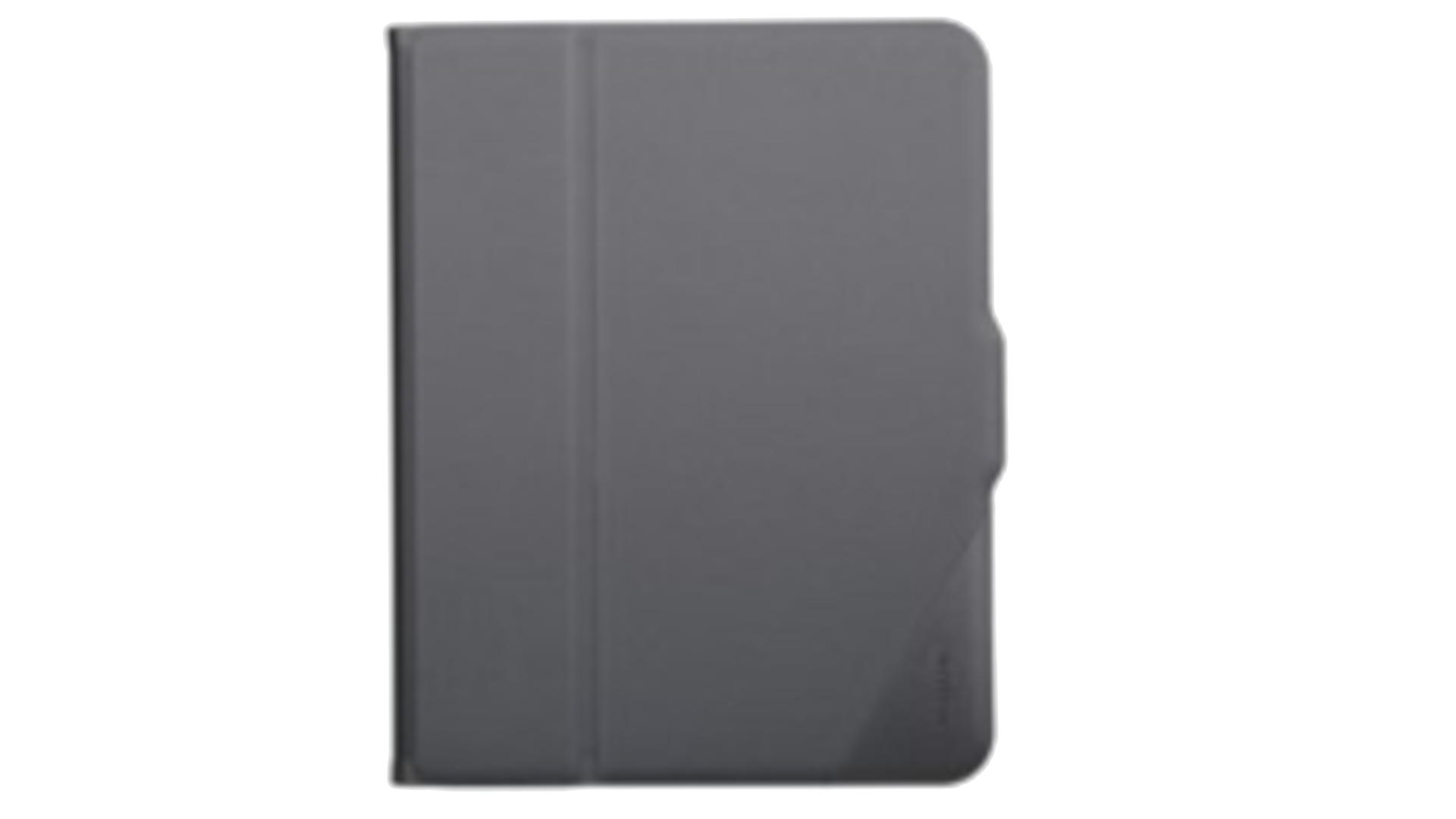 Siyah arka planda gri tablet kılıfı.