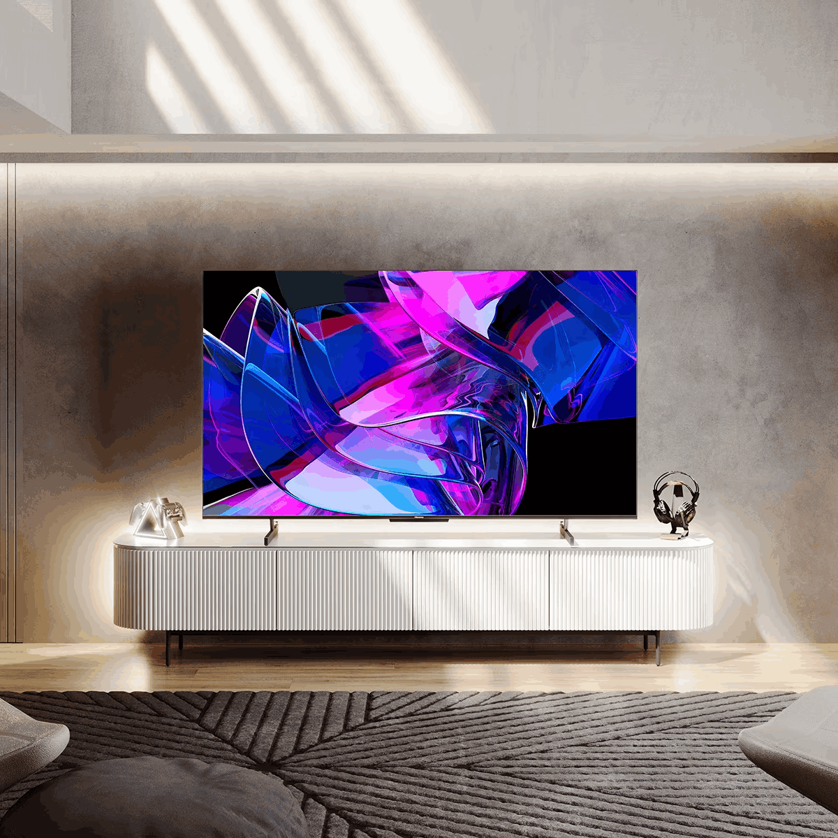 TV Mini LED 85" - Hisense 85U7KQ, UHD 4K, Quantum Dot Colour, Modo Juego 144Hz, Dolby Vision IQ & Dolby Atmos, Negro