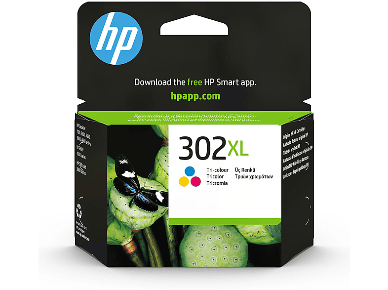 HP 302Xl Tricromia (F6U67Ae) Cartuccia