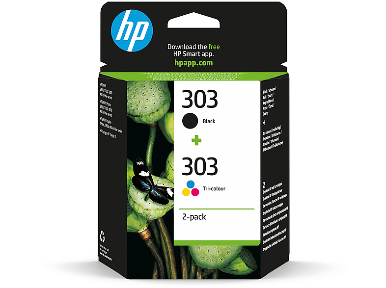 Multipack cartucce HP 303+303Tricromia(3YM92AE) Nero, Giallo, Ciano, Magenta