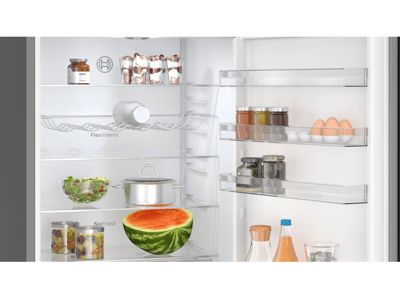 Bosch KGN492XCF Serie 4 Kühl- und Gefrierkombination (C, 440 l, 2030 mm hoch, Standgerät, No Frost (verminderte Eisbildung), Black inox-antifingerprint) — Foto 3 von 5
