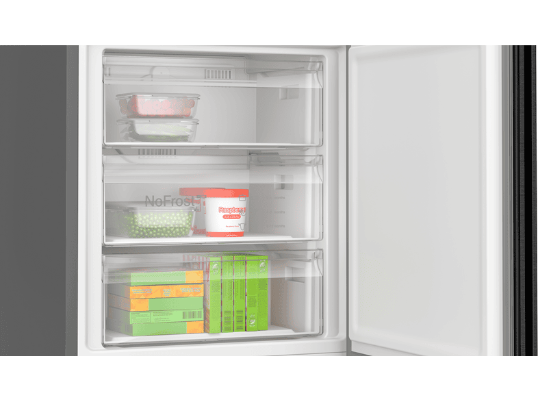 Bosch KGN492XCF Serie 4 Kühl- und Gefrierkombination (C, 440 l, 2030 mm hoch, Standgerät, No Frost (verminderte Eisbildung), Black inox-antifingerprint) — Foto 4 von 5