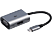 ISY IAD-1017-1 USB 3.1 Type-C Multiport adapter, 1x 4K HDMI 2.0, 1x VGA (2V225515), szürke