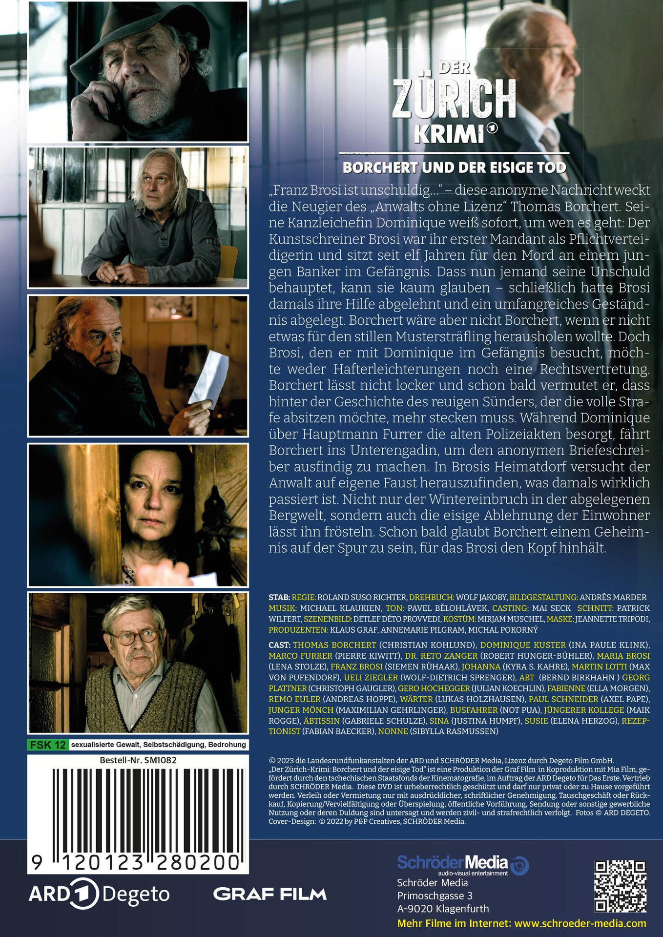 DVD-Cover: Deutscher Filmplakat mit Schauspielern und Text auf weißem Hintergrund.