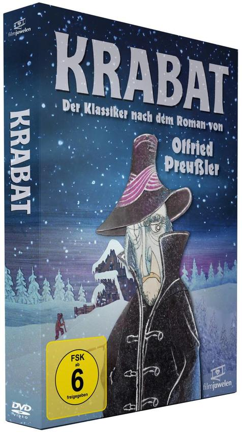 DVD-Hülle des Films 'Krabat', mit einer Illustration einer Figur.