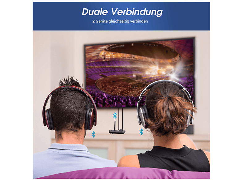 AUGUST MR280B Bluetooth 5.0 Audio Sender Empfänger 2 in 1; Bluetooth Sender und Empfänger — Foto 2 von 3