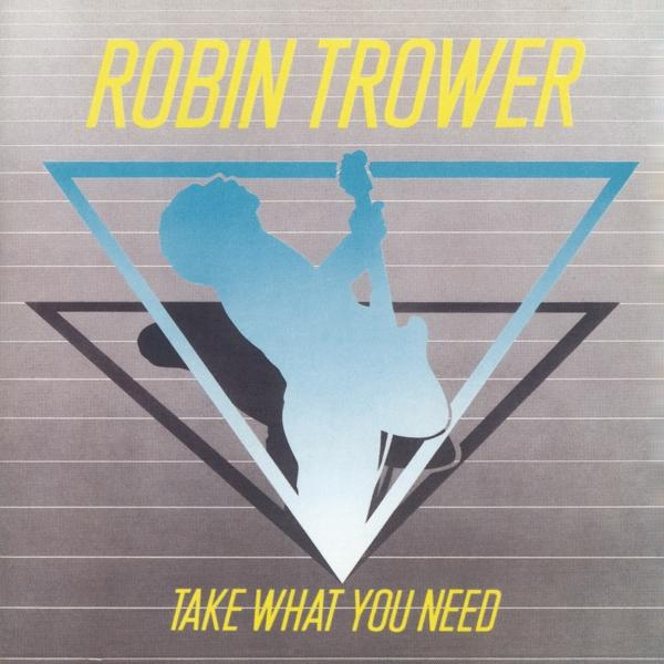 Robin Trower Albumcover mit Silhouette eines Mannes und Gitarre.