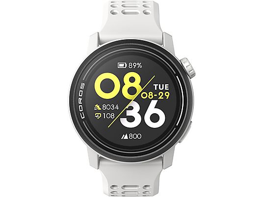 COROS Pace 3 - Smartwatch (22 mm, silicone, Blanc)