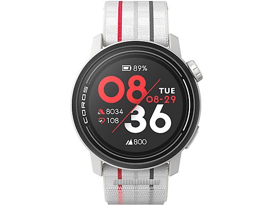 COROS Pace 3 - Smartwatch (22 mm, Nylon, Weiss)
