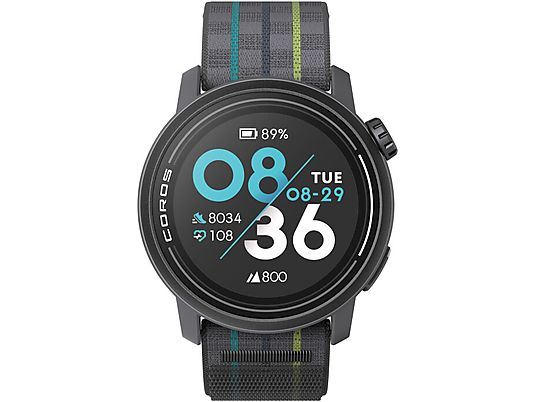 COROS Pace 3 - Smartwatch (22 mm, Nylon, Schwarz)