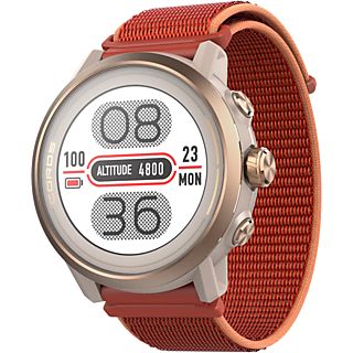 COROS APEX 2 - Smartwatch (Largeur de connecteur de bracelet 20 mm, Nylon, Corail)