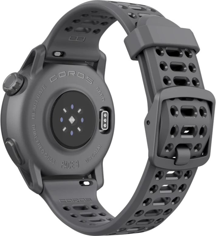 COROS Pace 3 - Smartwatch (22 mm, silicone, Noir)