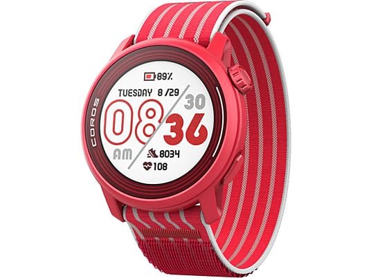 COROS Pace 3 - Smartwatch (22 mm, Nylon, Rot)