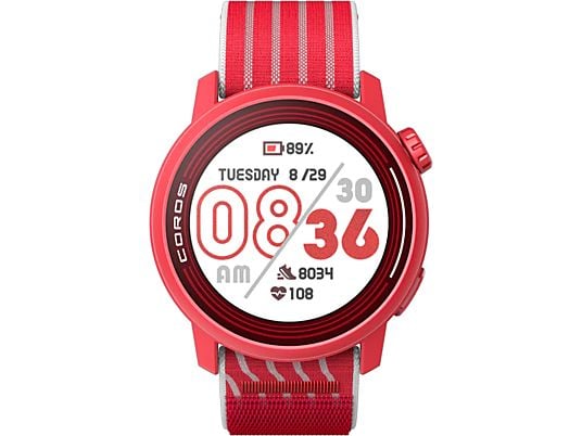 COROS Pace 3 - Smartwatch (22 mm, Nylon, Rouge)