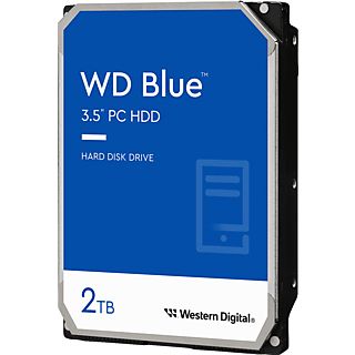 WESTERN DIGITAL WD Blue PC Desktop - Festplatte (HDD, 2 TB, Silber/Schwarz)
