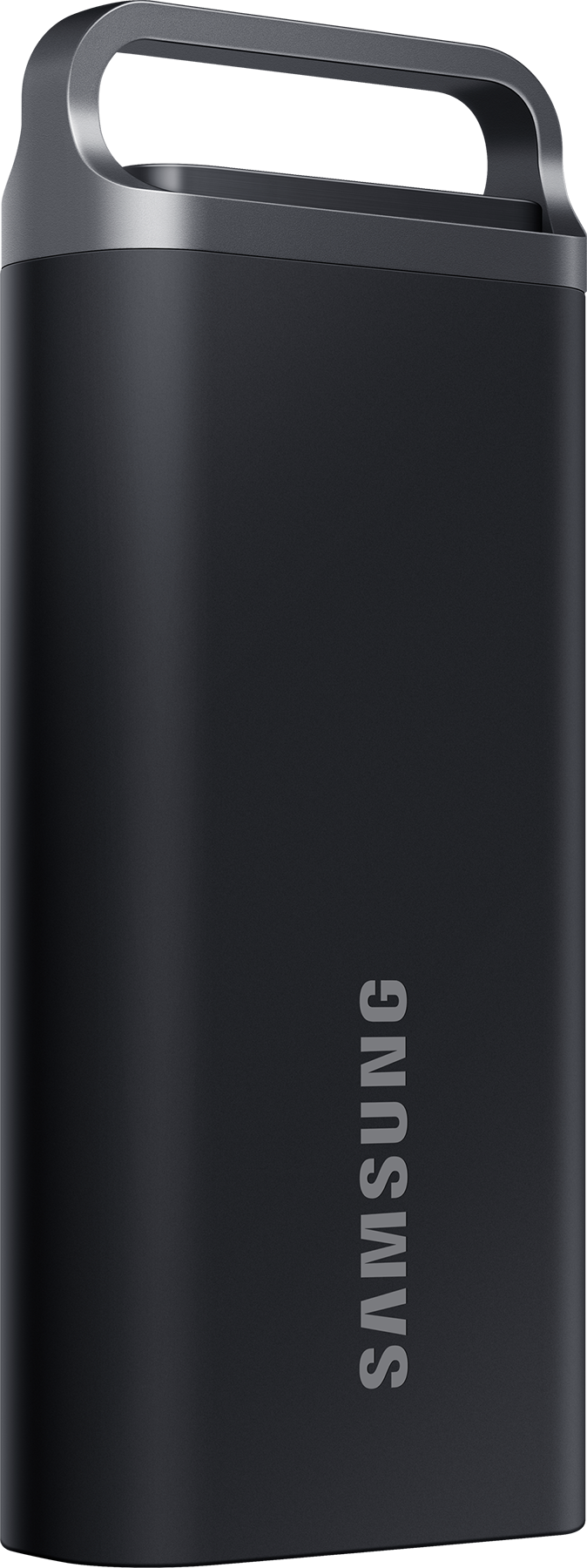 Chiavetta USB Samsung nera con anello argentato.