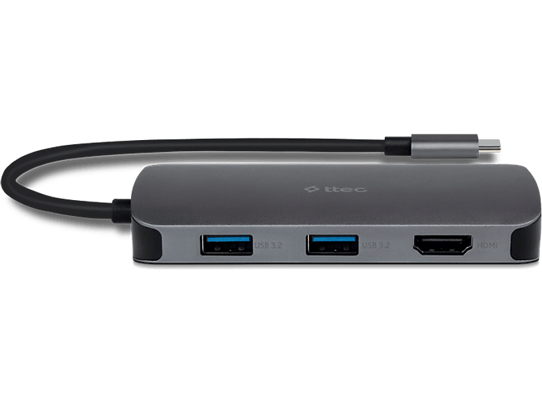 TTEC 8 Port USB-C Hub USB-C 100W PD 3.0 HDMI GB Ethernet 2*USB-A 3.2 USB-A 2.0 Macbook Uyumlu USB Hub_3