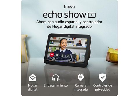Echo Show 3ra Generación Parlante Inteligente Con Alexa Negro