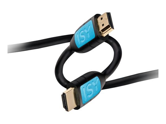 ISY IHD-3000 - Câble HDMI 4K haut débit avec Ethernet (Noir/bleu)