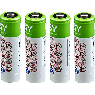 ISY NiMH AAA 800 mAh - Batteries rechargeables (Blanc/vert)