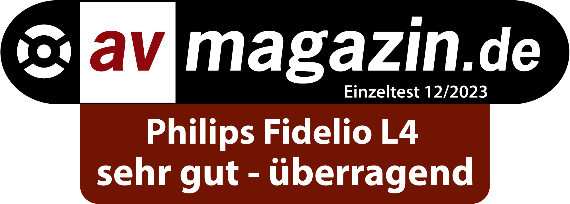av magazin.de Bewertung mit Philips Fidelio L4, Bewertung: sehr gut - überragend.