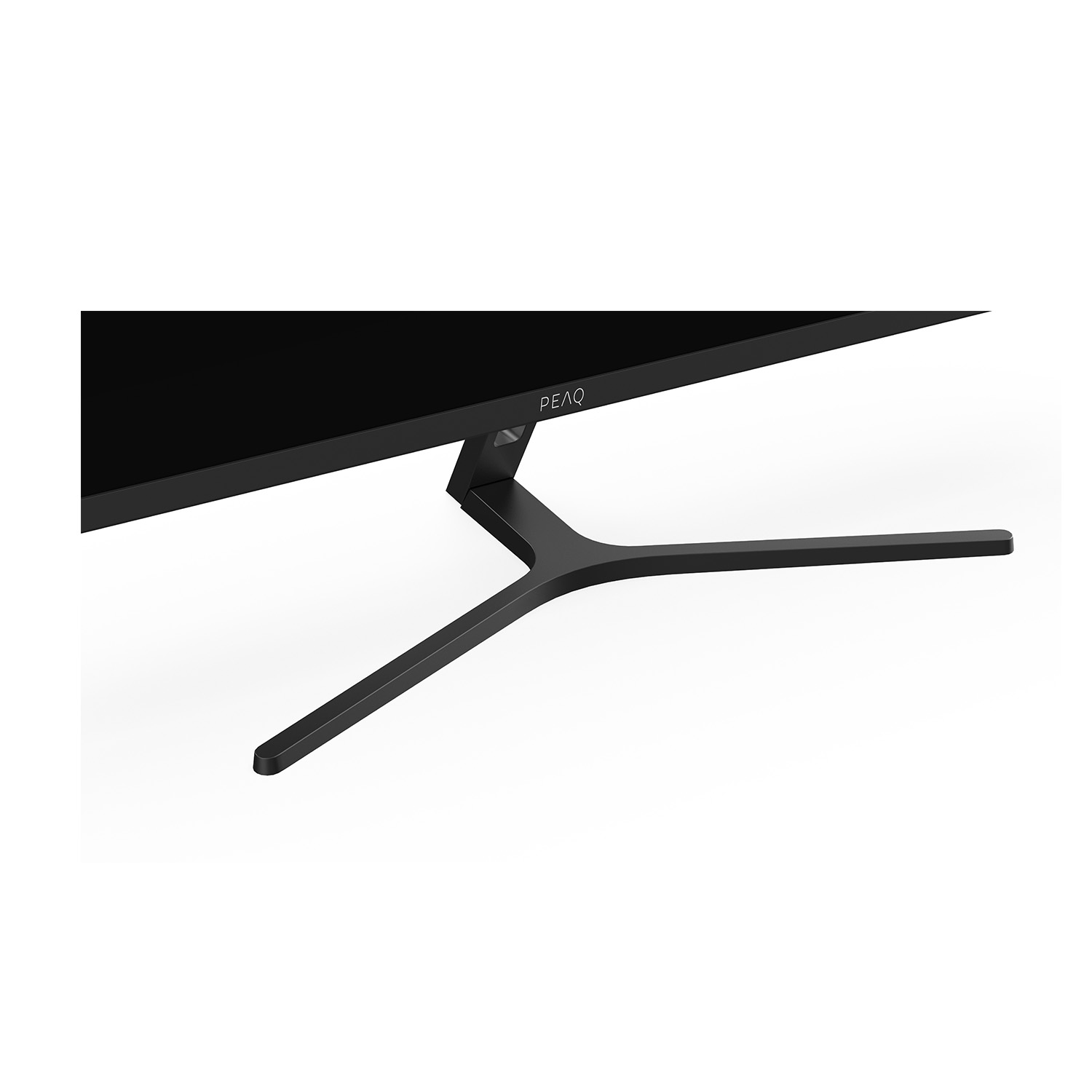 Supporto monitor, nero, vista angolata.