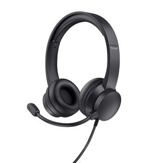 TRUST AYDA - On-ear PC Headset - USB - Zwart - Inclusief volumeregeling