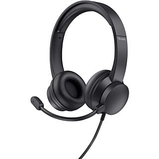 TRUST AYDA - On-ear PC Headset - 3.5mm - Zwart - Inclusief volumeregeling