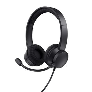 TRUST AYDA - On-ear PC Headset - ENC-microfoon - USB-A + USB-C - Zwart - Inclusief volumeregeling