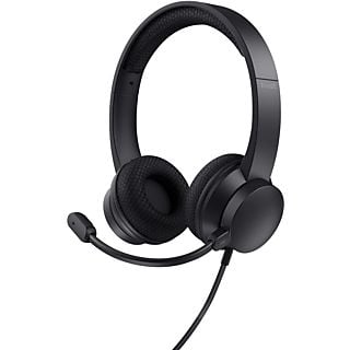 TRUST AYDA - On-ear PC Headset - ENC-microfoon - USB-A + USB-C - Zwart - Inclusief volumeregeling