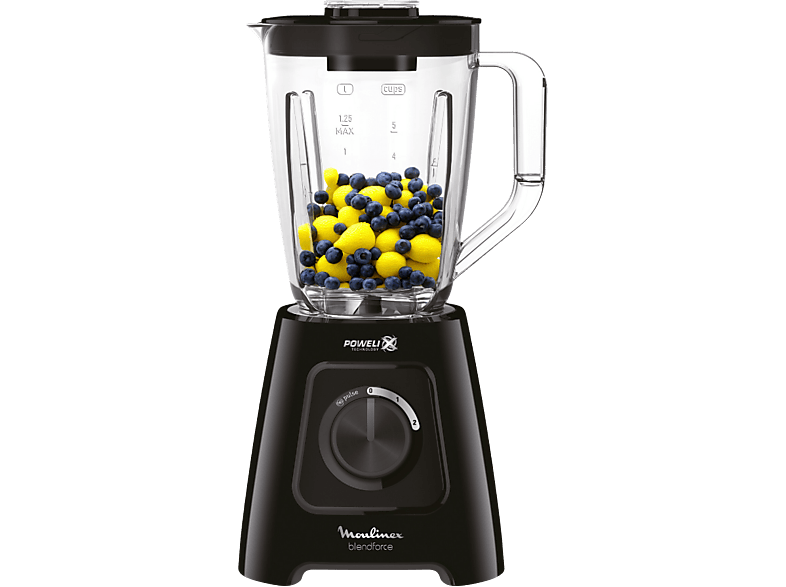 Braun PowerBlend 3, 1,5 L, Batidora de vaso, 800 W, Negro, Batidoras  de vaso