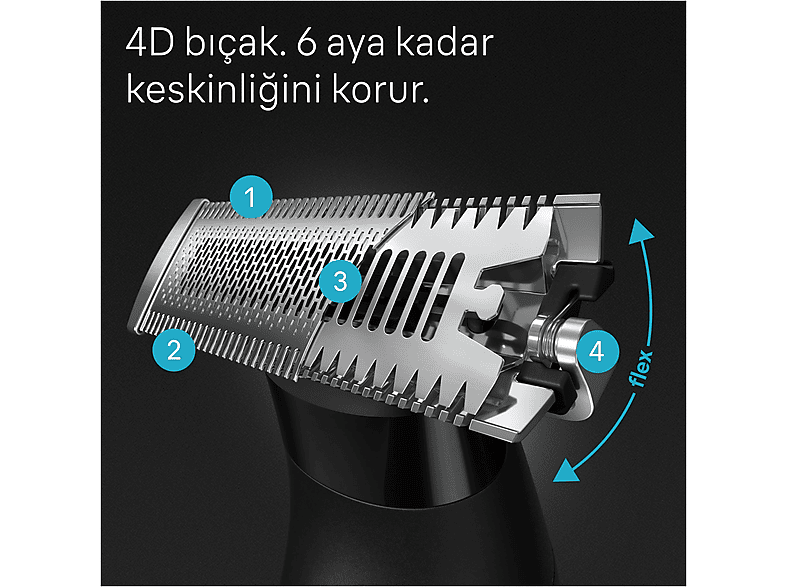 BRAUN XT 5200 New Sakal Şekillendirme ve Vücut Tıraş Makinesi Siyah_3